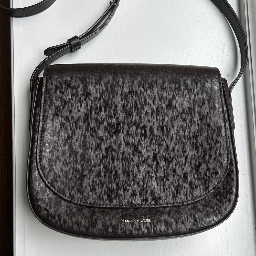 Mansur Gavriel Dark Brown Classic Crossbody Bag